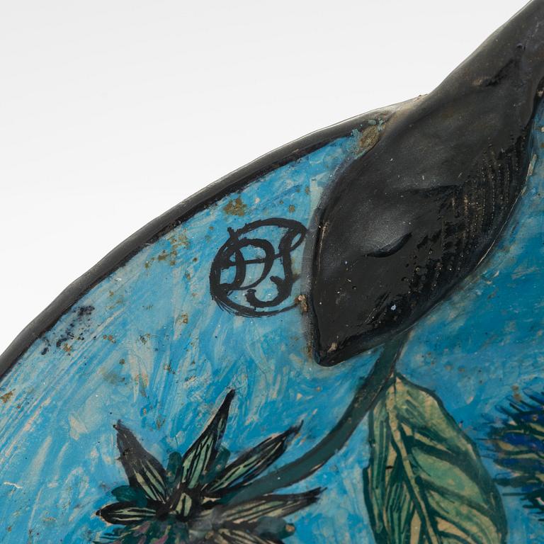 Dorrit von Fieandt, A decorative ceramic bowl signed DF. Unique.