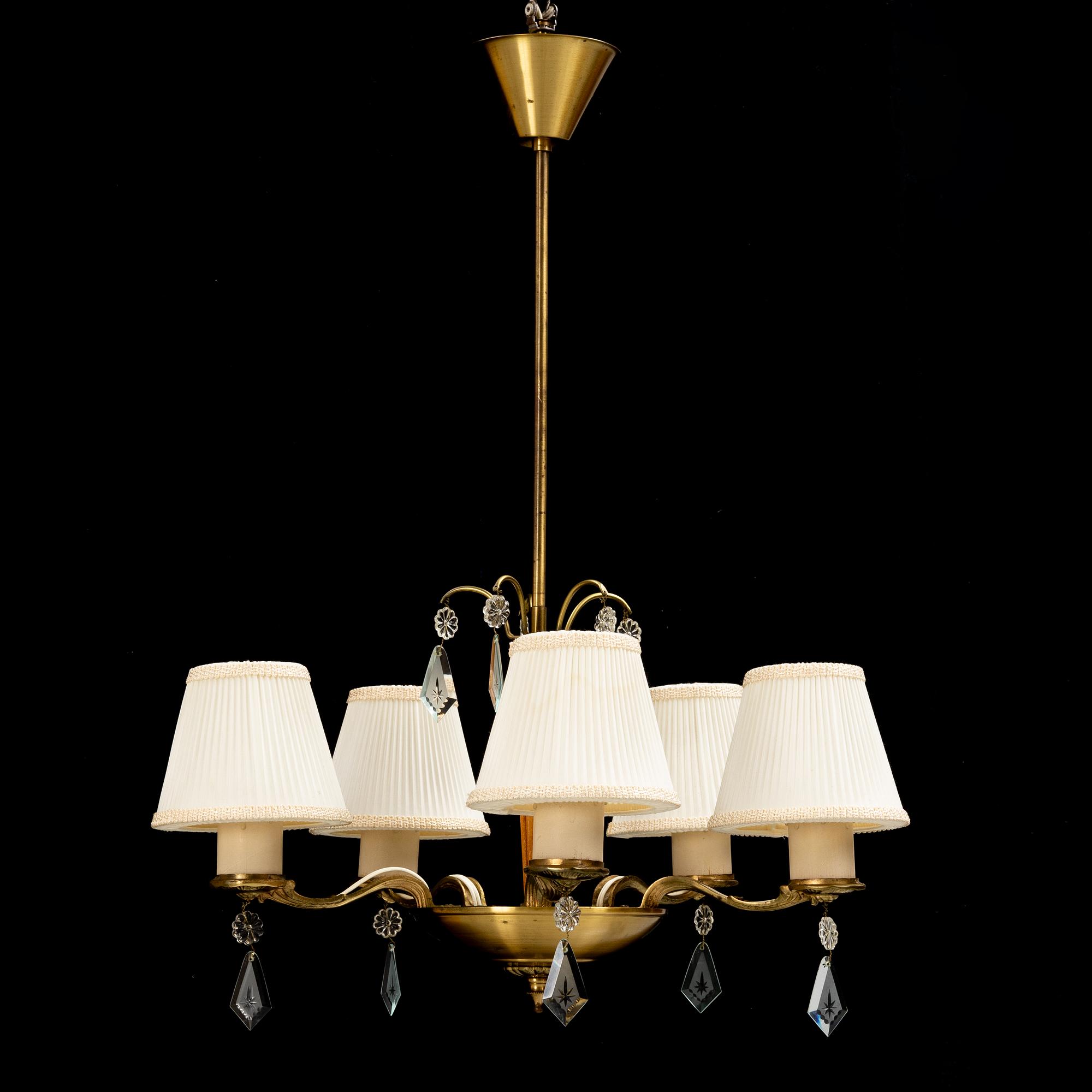 A Swedish Modern ceiling light, Edvard Hagman AB, Norrköping, mid 20th Century.