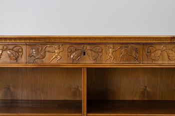 Bookcase, Eugen Höglund's sculptor workshop, Vetlanda, mid-20th century.