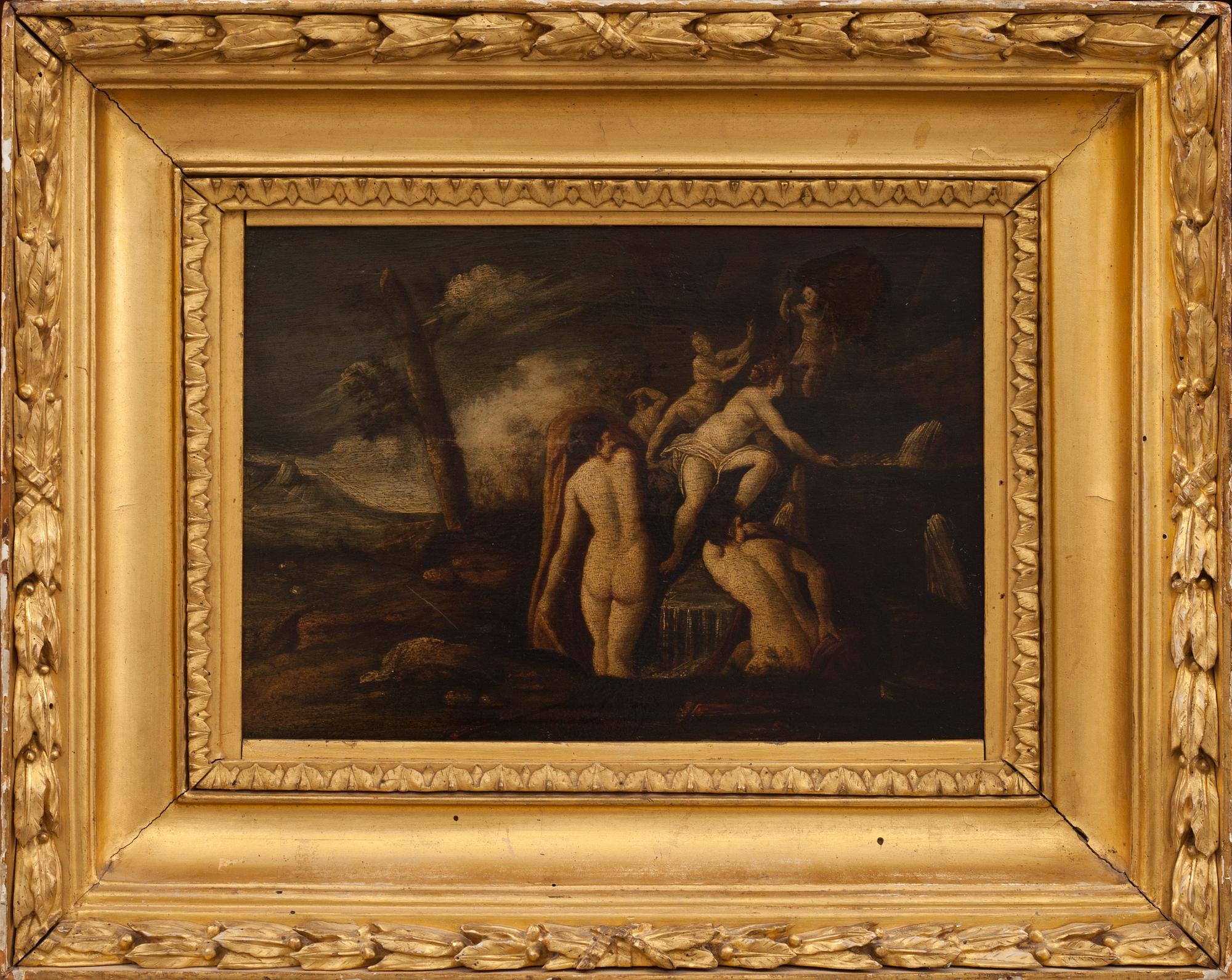 OKÄND KONSTNÄR, Olja på duk, 1700/1800-tal.