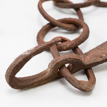 A 18th century iron chain.