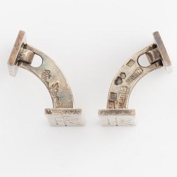 Wiwen Nilsson, manschettknappar och skjortknappar, silver.