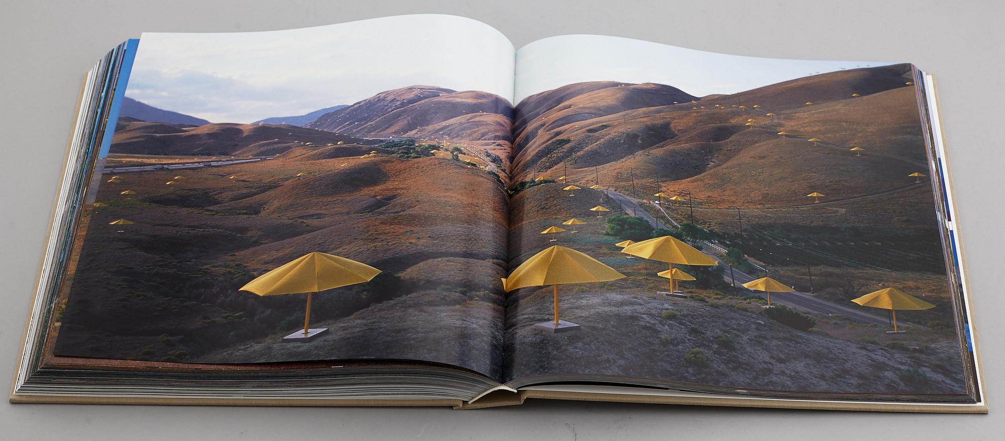 CHRISTO & JEANNE-CLAUDE, 2 volume book project with fabric application. Published in 1998.