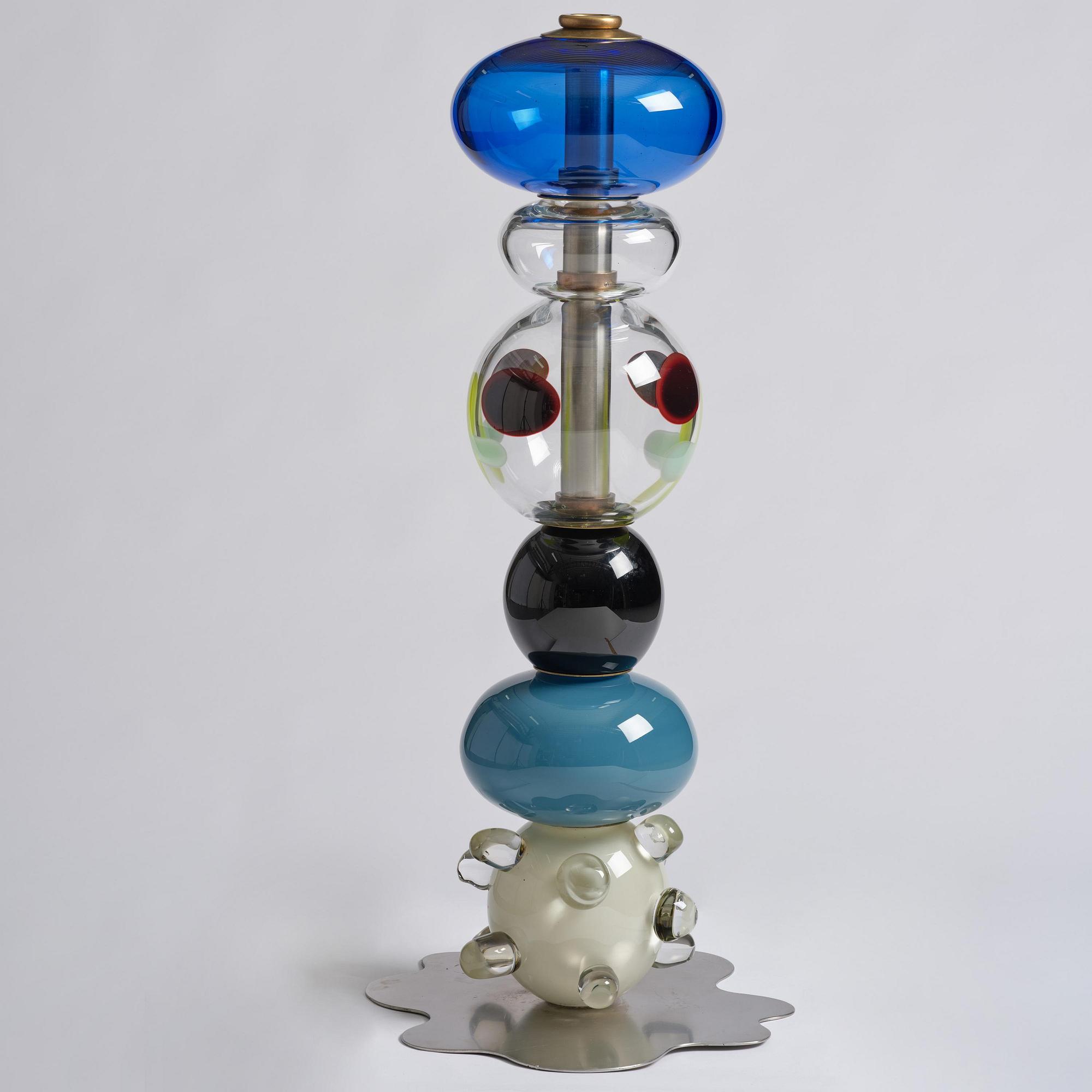 Frida Fjellman, “Totem Buddie no 03”, a unique glass sculpture/vase, Kosta Boda, 2021.