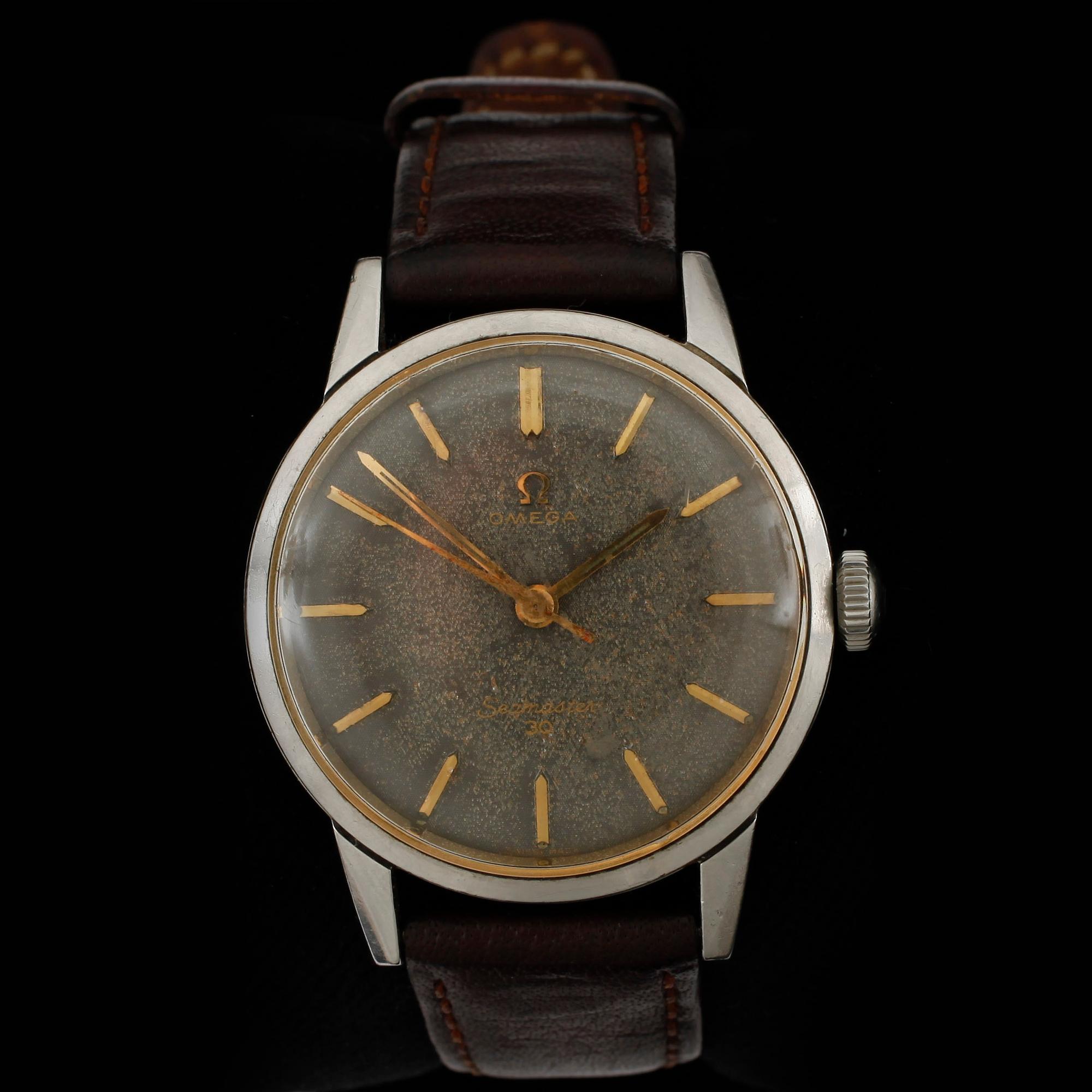 ARMBANDSUR, herr, Omega Seamaster 30, stål, 1900-talets mitt.