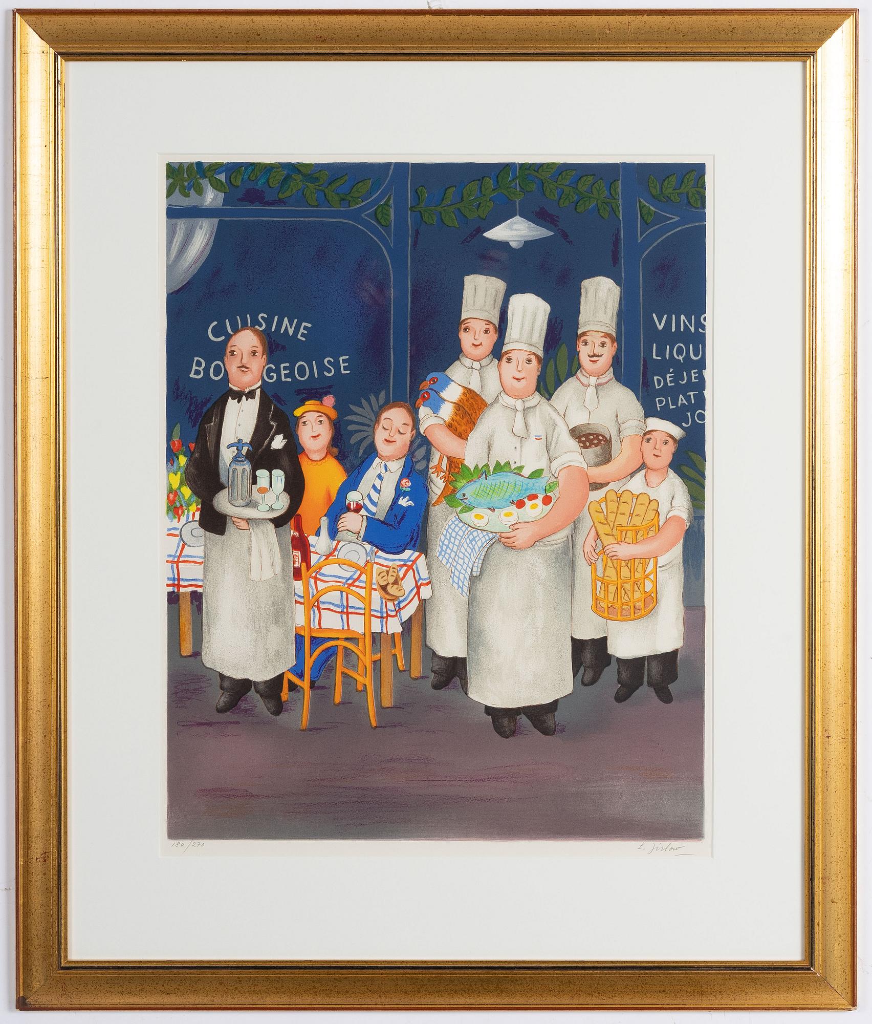 Lennart Jirlow, Utanför restaurangen.