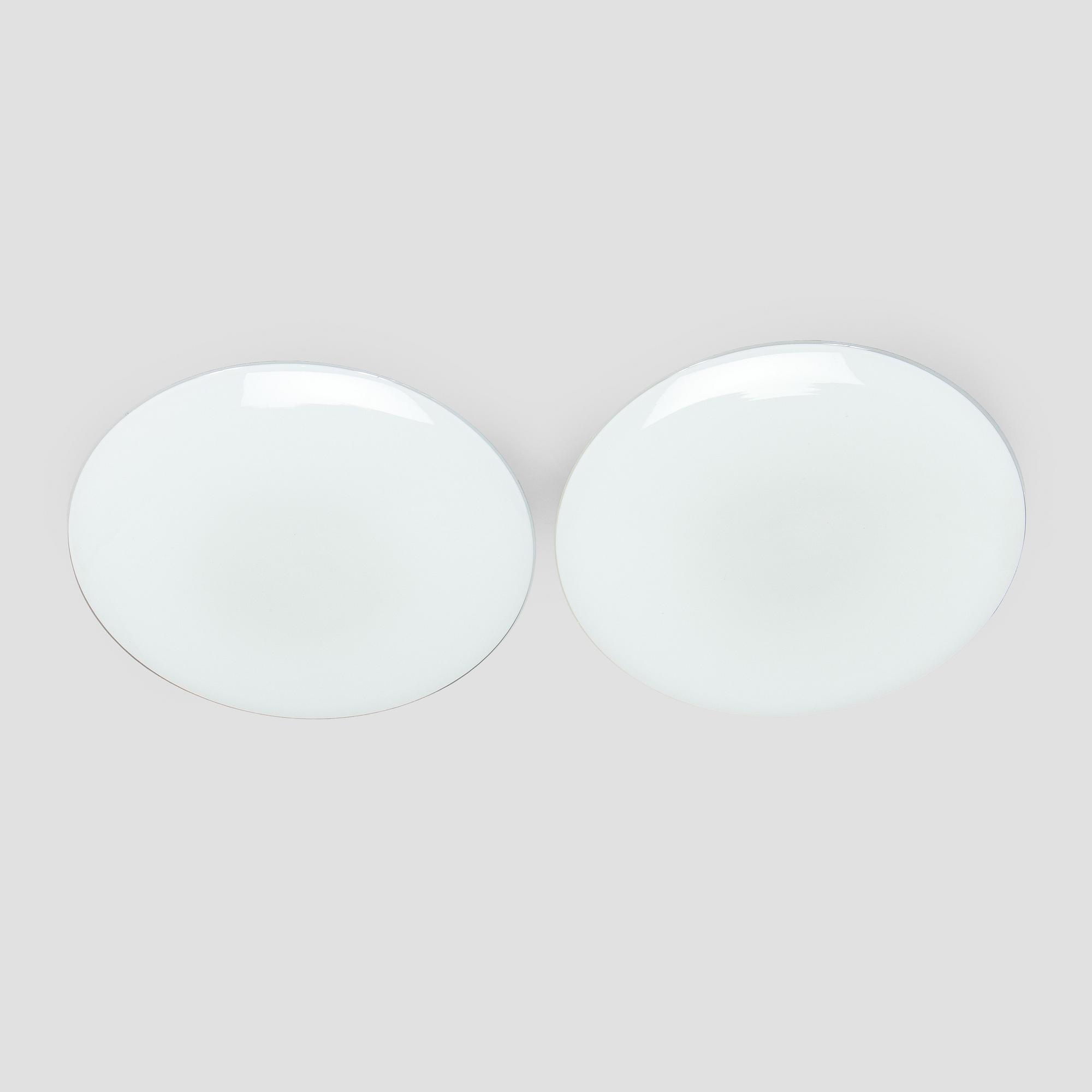 Arne Jacobsen, a pair of 1960's 'AJ-Eklipta' ceiling/wall lamps, for Louis Poulsen/licensed manufacturer Orno, Stockmann.