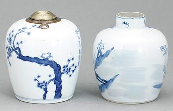 BOJANER, 2 st. Porslin, Kina, 1900-tal.