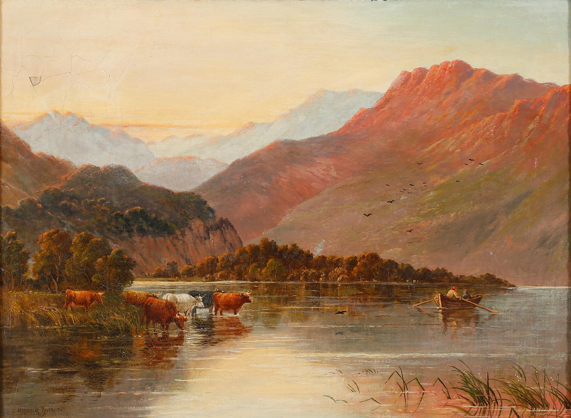 ALFRED DE BREANSKI, olja på duk, signerad.