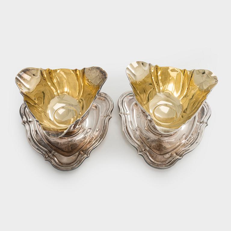 Kastikemaljoja, 2 kpl,  Tanska 1930-luku.