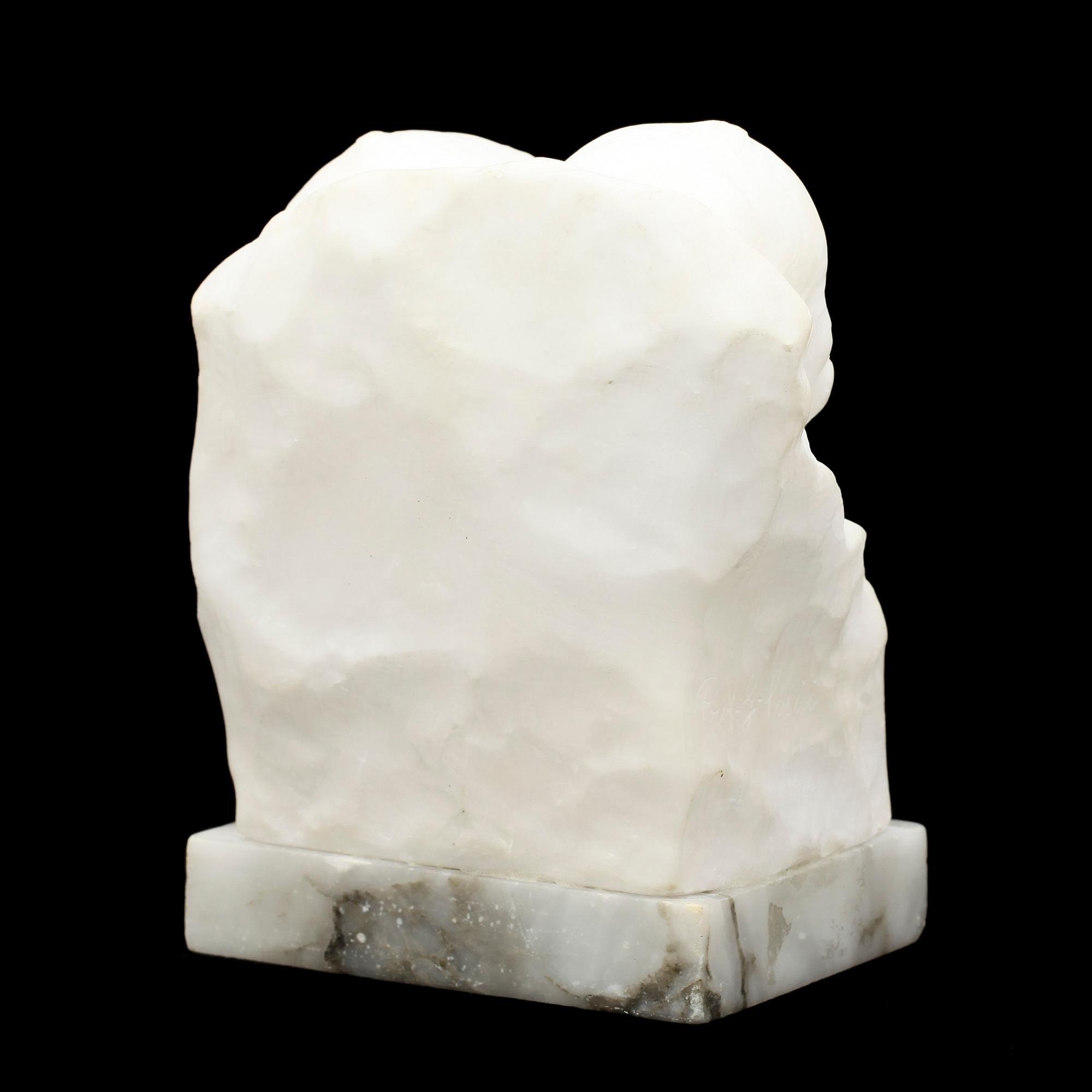 OKÄND KONSTNÄR, skulptur, alabaster, troligen Italien, 1900-talets början.