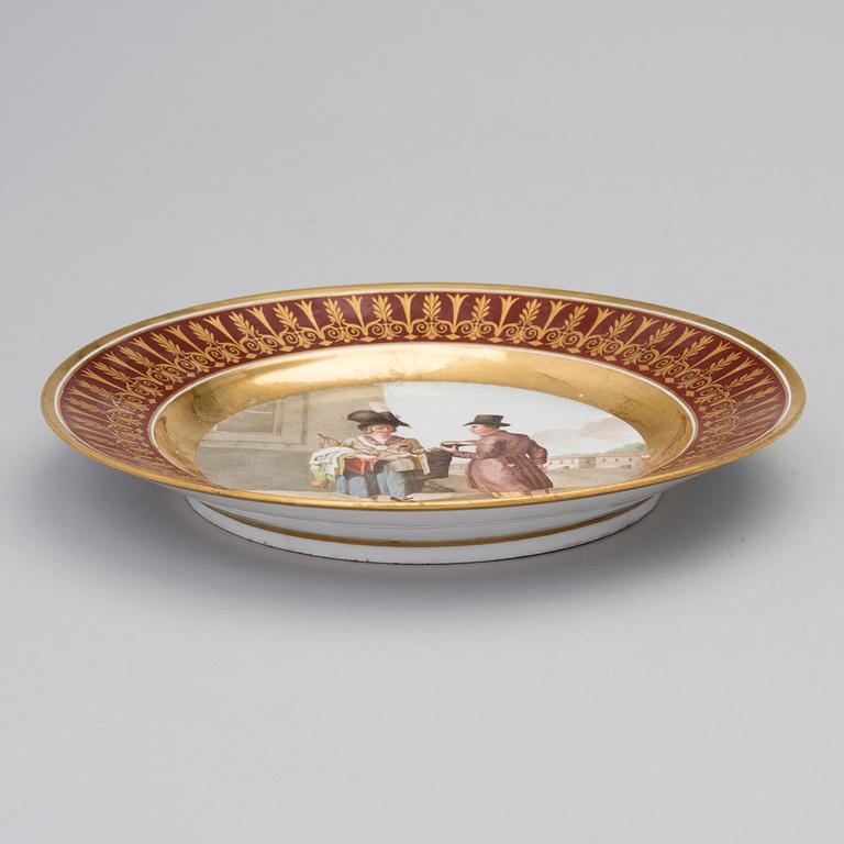 RYSK PORSLINSTALLRIK, Kejserliga Porslinsfabriken 1809-1816, Gurievs servis, Alexander I:s tid.