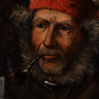 Severin Nilson, oil on canvas, signed.