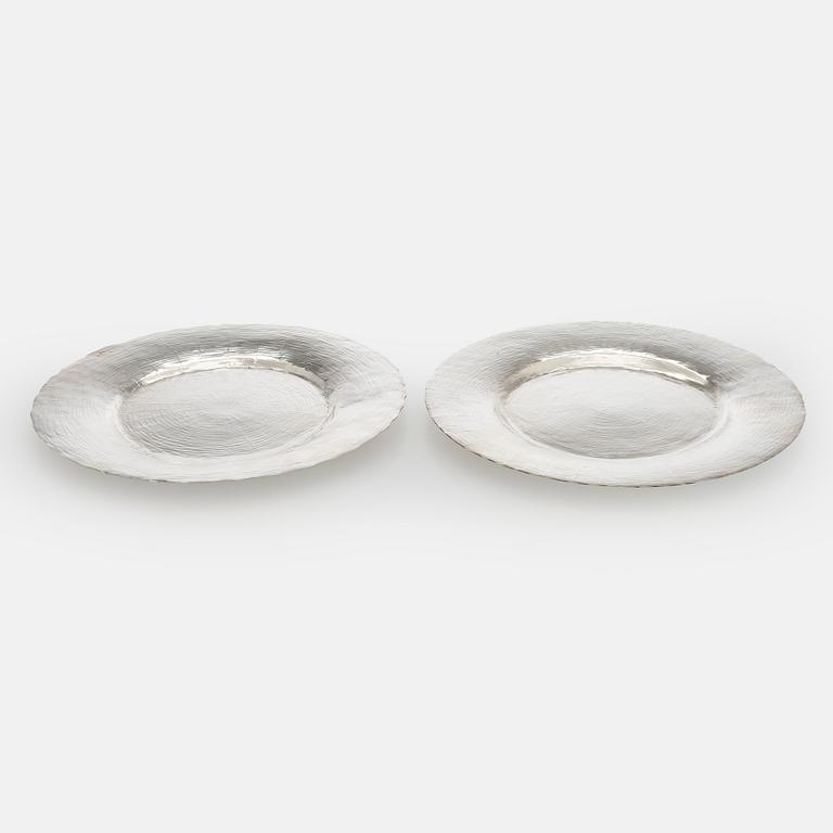 Tapio Wirkkala, Fat, 2 st, silver, TW 140, Kultakeskus, Tavastehus 1975 och 1979.