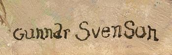 Gunnar Svenson, olja på duk, signerad.