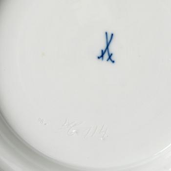 Ytterfoder, ett par, porslin. Meissen, 1890-tal.
