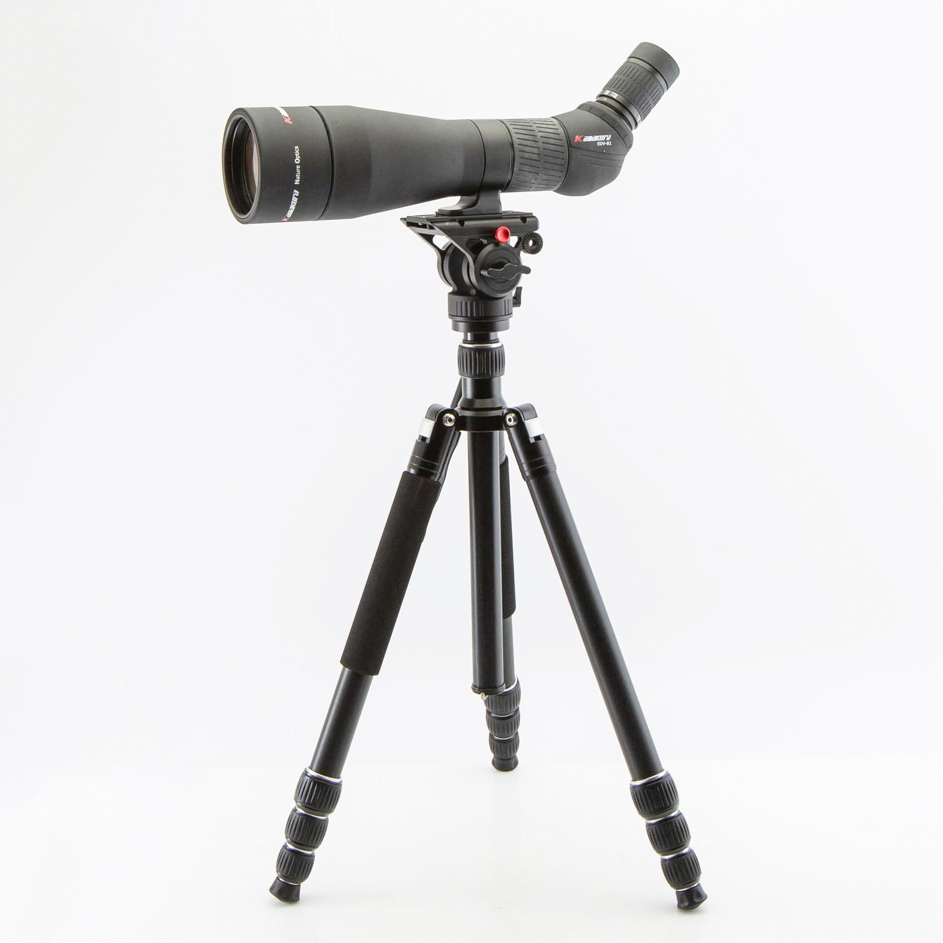 Kamakura EDV-81 spotting scope with tripod, Japan.