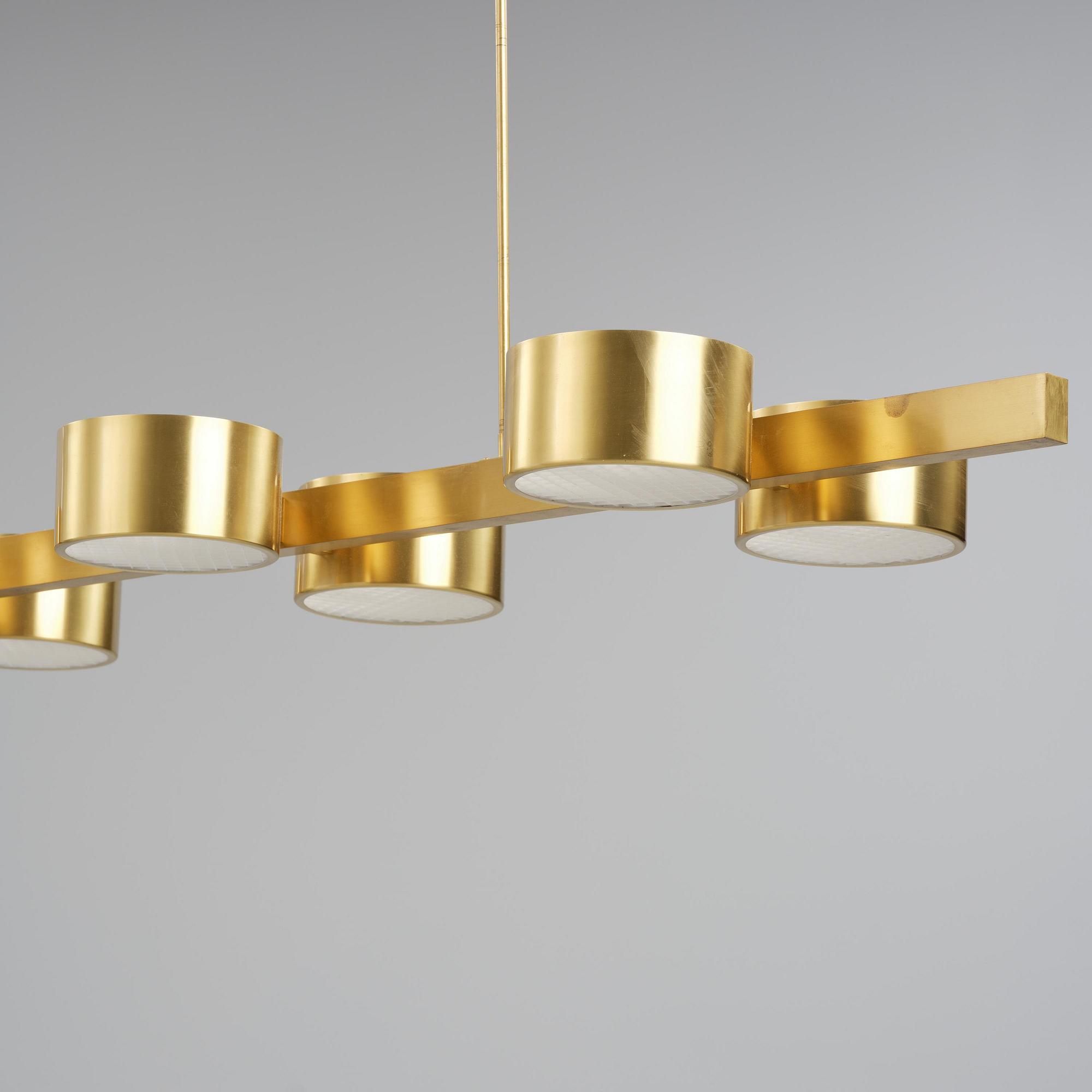 Hans-Agne Jakobsson, a monumental ceiling lamp model T 261/14, Hans-Agne Jakobsson AB, Markaryd, 1950s-60s.