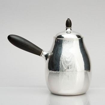 Georg Jensen, kaffeservis, 3 delar, sterling silver, Köpenhamn, Danmark, efter 1945, design nr 80A.