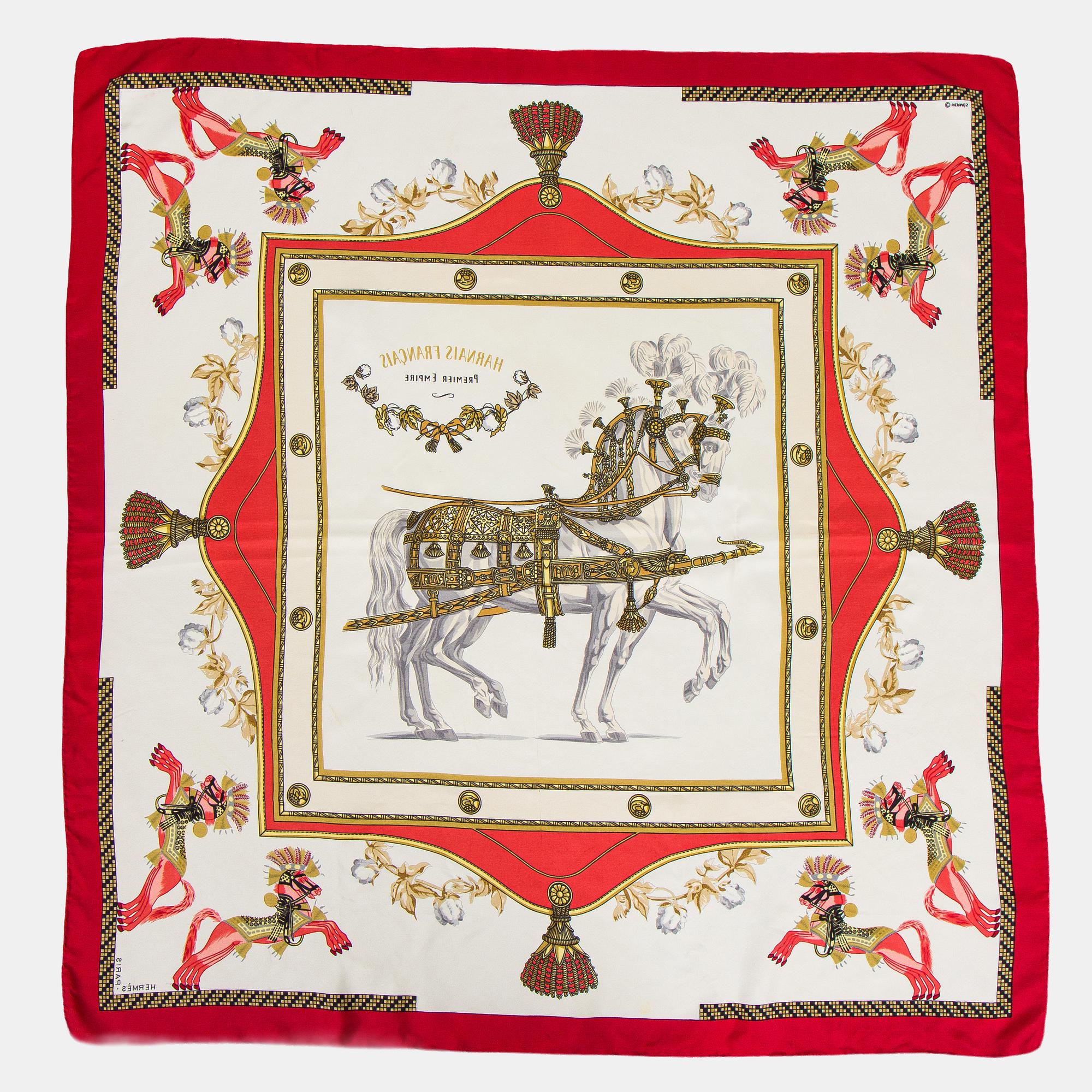 Hermès, huivi "Harnais Français Premier Empire".