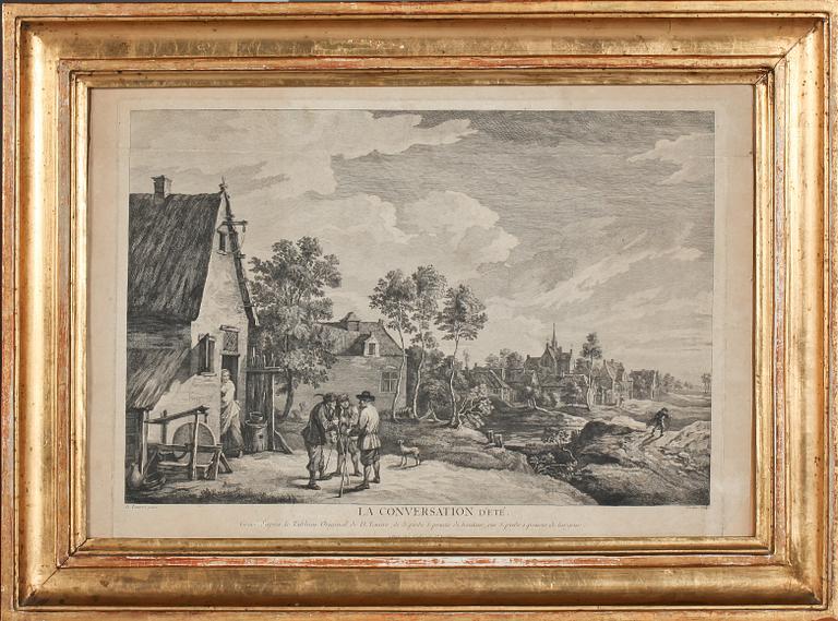 KOPPARSTICK, efter Teniers 1800-tal.