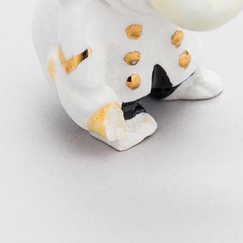 Leo Tykkyläinen, Muumi-figuriineja, 4 kpl, keramiikka, 1950-luku.