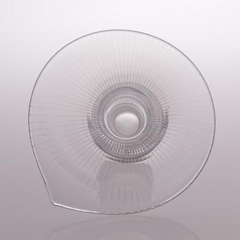 TAPIO WIRKKALA, ART GLASS / VAS, "Kantarell" sign. Tapio Wirkkala - Iittala -55.