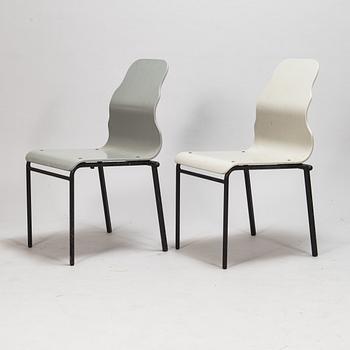 Yrjö Kukkapuro, tuoleja, 6 kpl, "University chair", Avarte oy. Malli muotoiltu v. 1983.