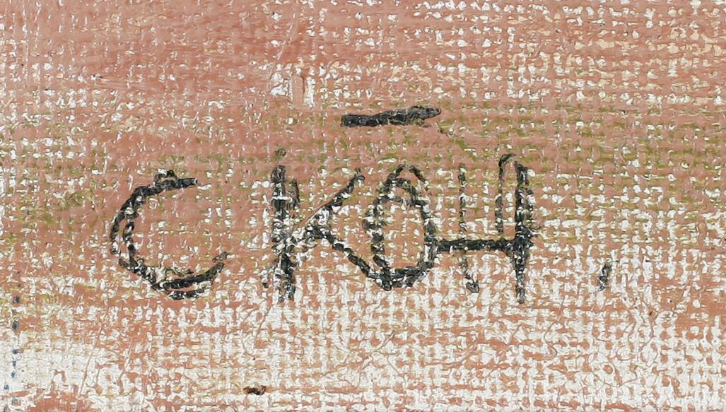 CARL KÖHLER, olja på duk, sign.