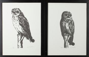 EERO VON BOEHM, 2 st litografier, signerade och numrerade 12/95 & 3/95.