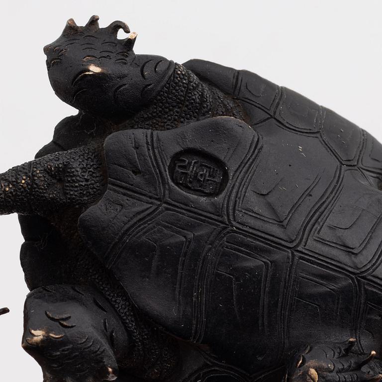 Figurin, brons, Japan, Meiji (1868-1912).