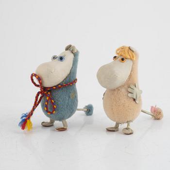 Atelier Fauni, Muminfigurer, 2 st, Atelier Fauni, Finland, 1950/60-tal.