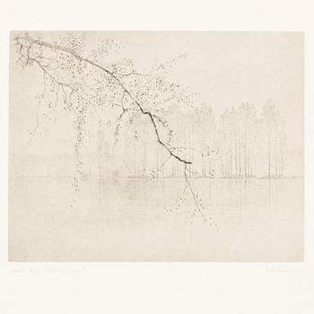 Gunnar Norrman, Drypoint etchings, 9, signed and numbered.