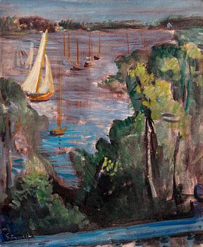 333. Isaac Grünewald, View from the artist's studio, Saltsjöbaden, Sweden.