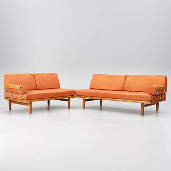 Alf Svensson and Yngvar Sandström, sofa group, 2 pieces, "Carina", Kock Möbel AB.