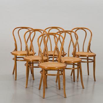 A SET OF 6 J & J KOHN CHAIRS, Austria first half of 20th century.