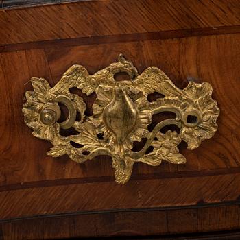 a mid 1700's rococo chest of drawers.