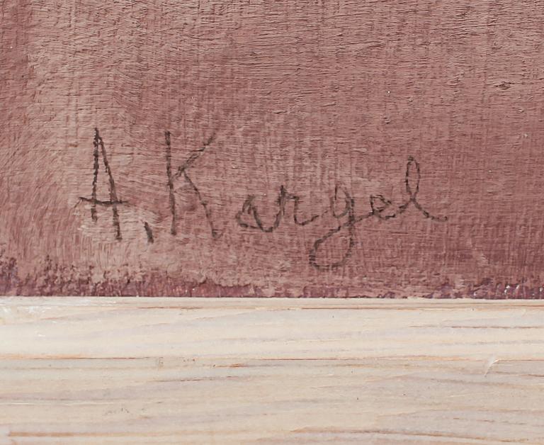 AXEL KARGEL, olja på duk, signerad.
