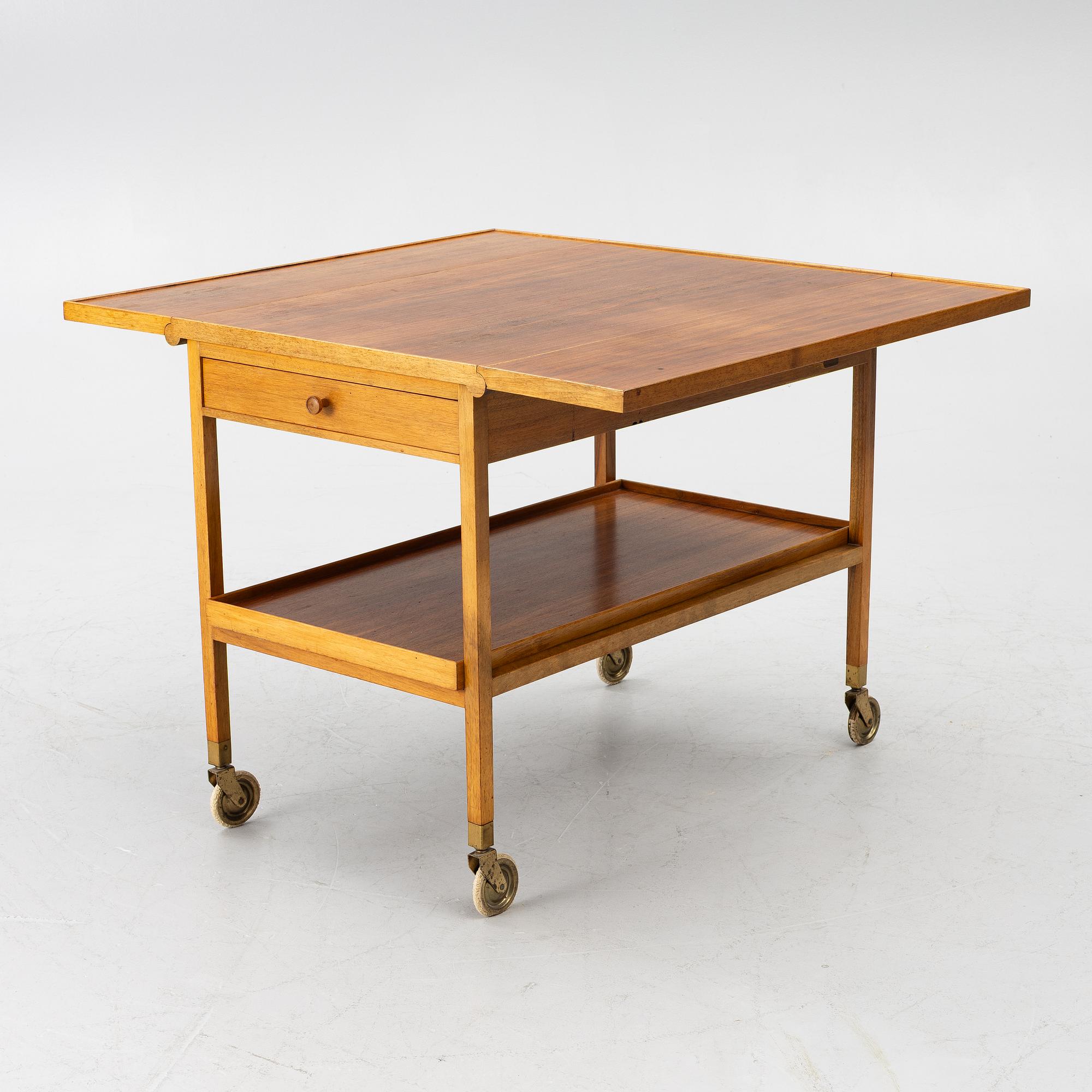 Josef Frank, a model B756 tea trolley for Svenskt Tenn, before 1985.