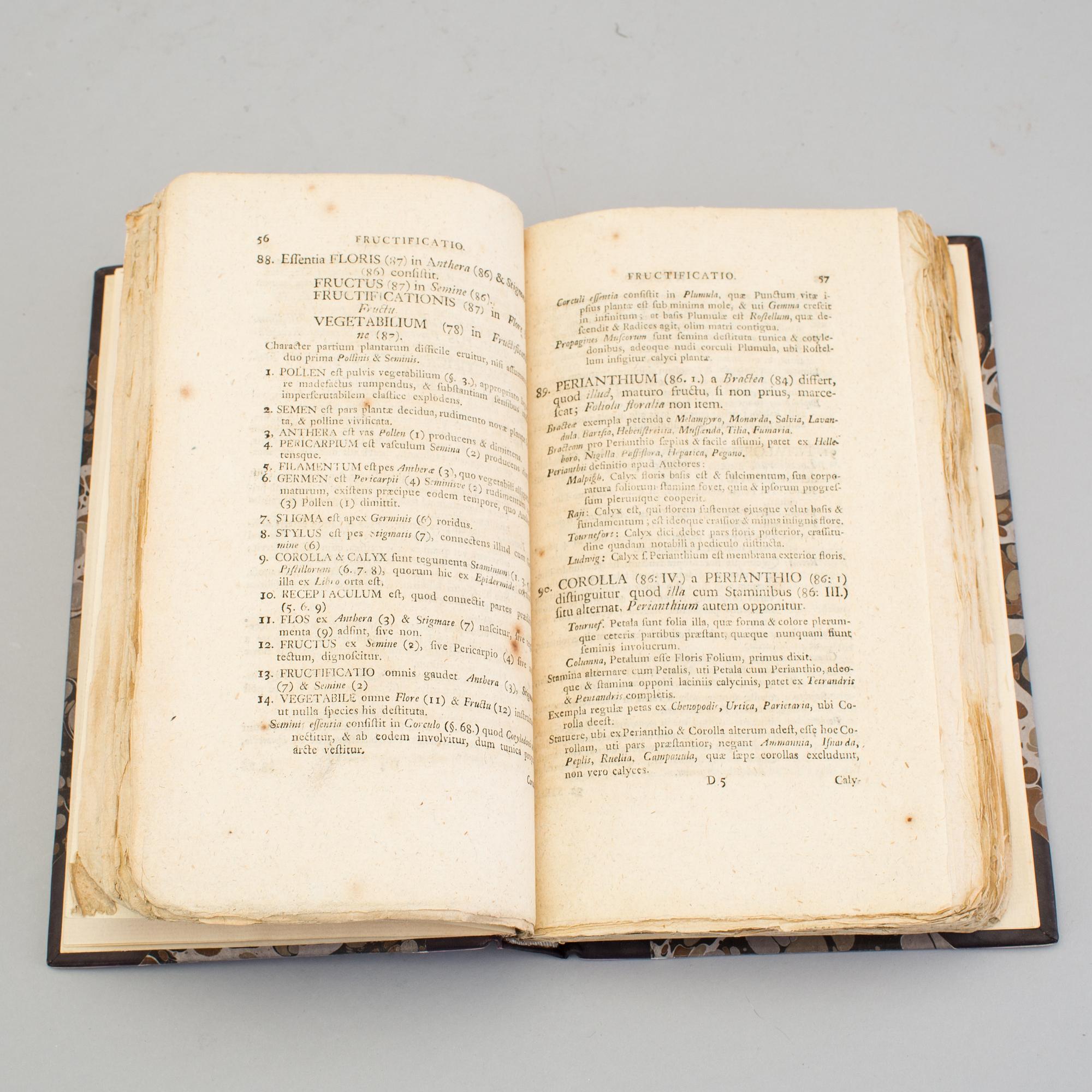 CARL LINNAEUS, "Philosophia Botanica in qua explicantur..." Berlin, 1780.