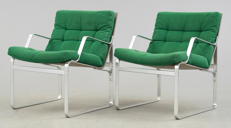 FÅTÖLJER, ett par, Bruno Mathsson, Mathsson International AB, 1970-tal.
