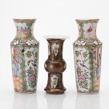 Parti porslin, 2+1 delar, Kina, bland annat Kanton, 1700/1800-tal.