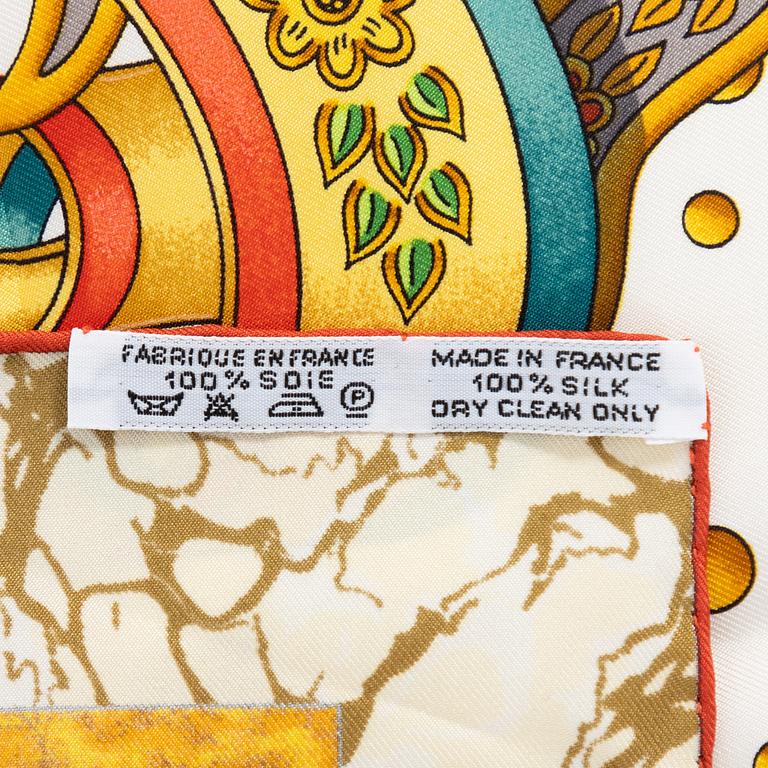 Hermès, scarf, "Carpe Diem".