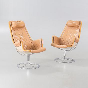 A pair of "Jetson" chairs, designed by Bruno Mathsson, Dux, 20th cenutry.