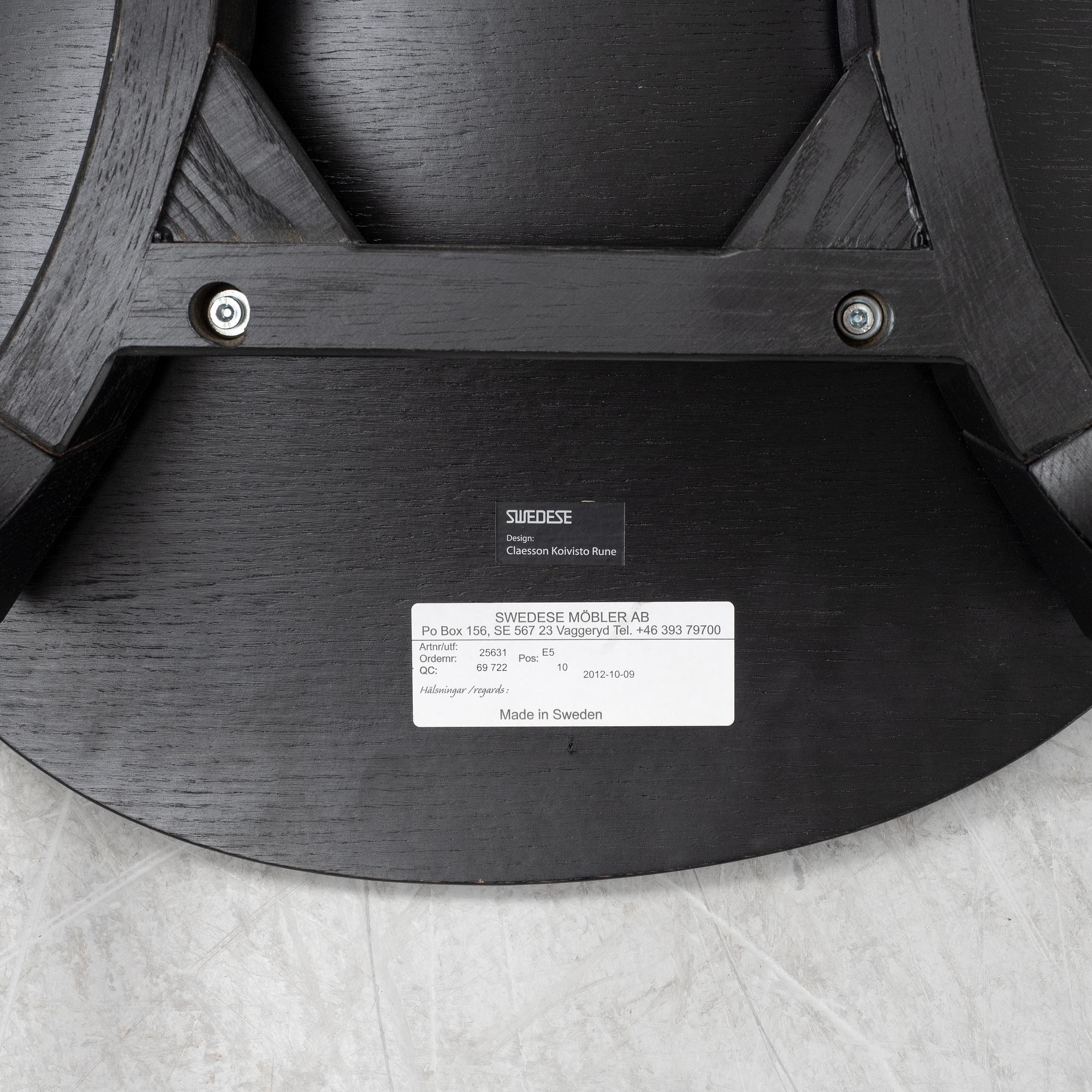 Claesson Koivisto Rune, stolar, 4 st, "Olive", Swedese.