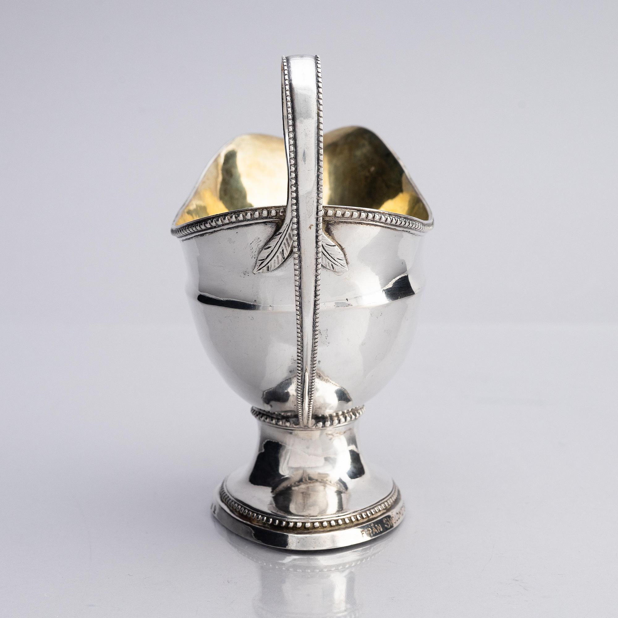 Nils Tornberg, såssnipa, silver, Linköping 1791. Gustaviansk.