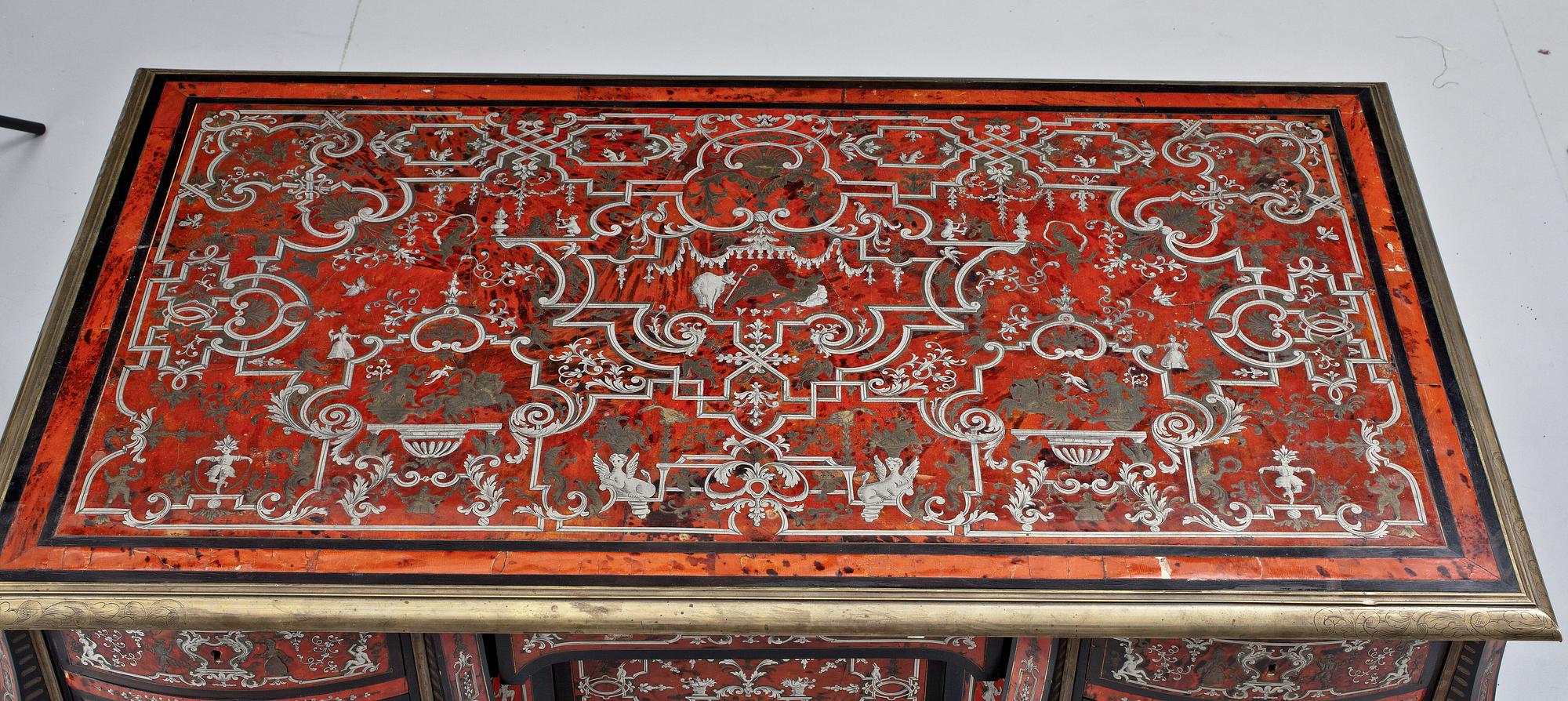 SKRIVBORD. Charles Boulles art. Barockstil, 1800-tal.