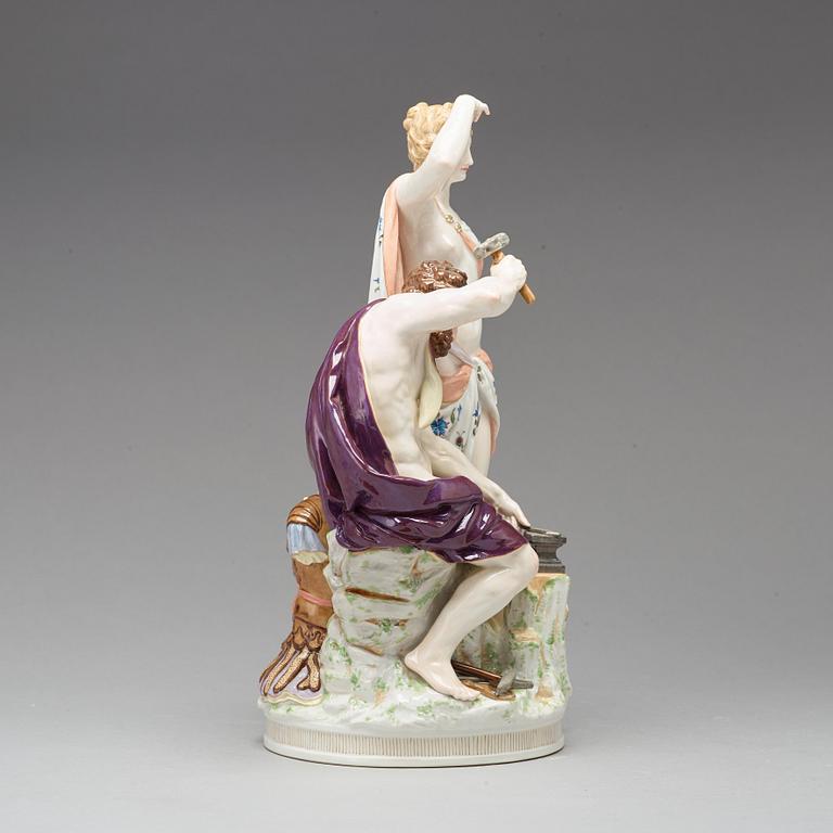 FIGURGRUPP, porslin. Berlin, 1800-talet slut.