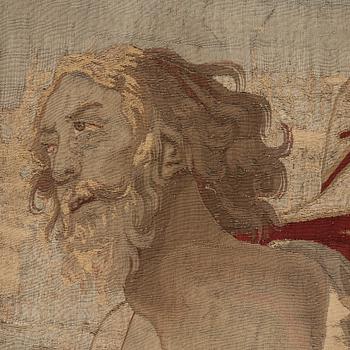 VÄVD TAPET, gobelängteknik. 339 x 316,5 cm. Bryssel, tidigt 1600-tal.