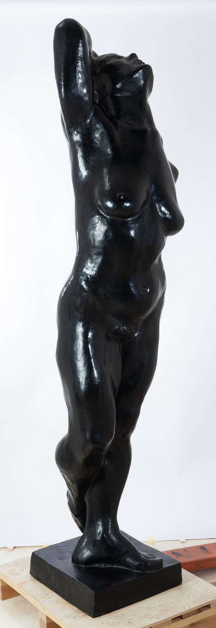 Gudmar Olovson, Statue. Signed. Numbered. Foundry mark. Bronze, height 210 cm, length 56 cm.